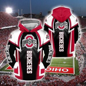 Ohio State Buckeyes Hoodie Zip Hoodie 3D