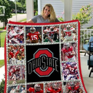 Ohio State Buckeyes Quilt Blanket 2