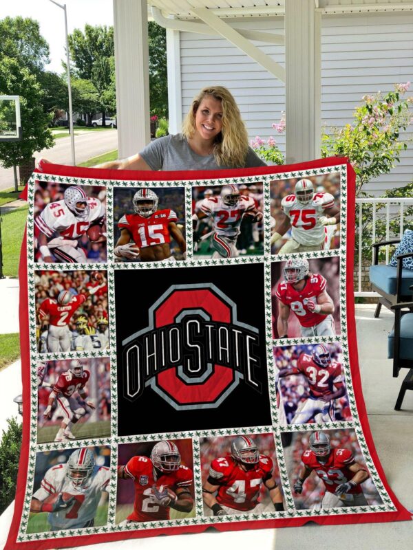 Ohio State Buckeyes Quilt Blanket 2