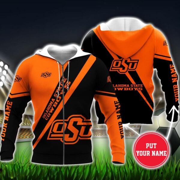 Oklahoma State Cowboys Hoodie Zip Hoodie 3D a