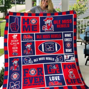 Ole Miss Rebels Quilt Blanket 2