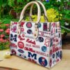 Ole Miss Rebels Leather Handbag