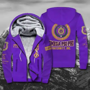 Omega Psi Phi Fleece Zipper Hoodie 1