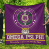 Omega Psi Phi Quilt Blanket 1