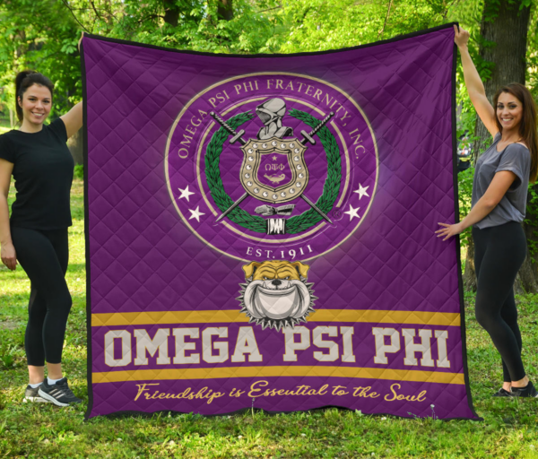 Omega Psi Phi Quilt Blanket 1