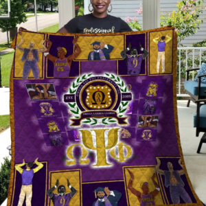 Omega Psi Phi Quilt Blanket 2