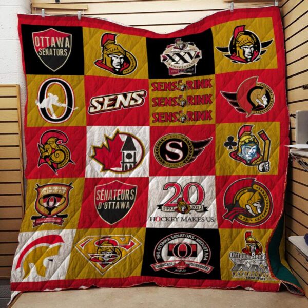 Ottawa Senators Quilt Blanket 2