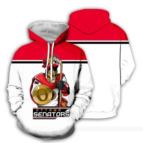 Ottawa Senators Hoodie Zip Hoodie 3D