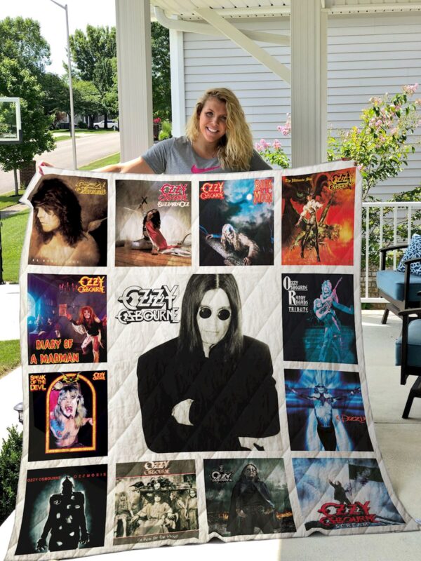 Ozzy Osbourne Quilt Blanket