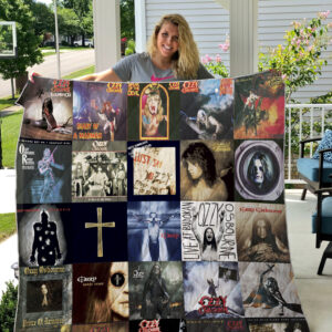 Ozzy Osbourne Quilt Blanket 1