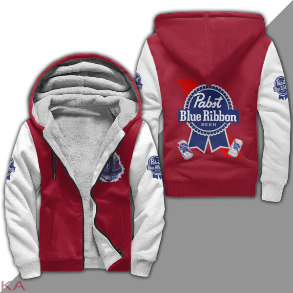 Pabst Blue Ribbon Fleece Zipper Hoodie 1