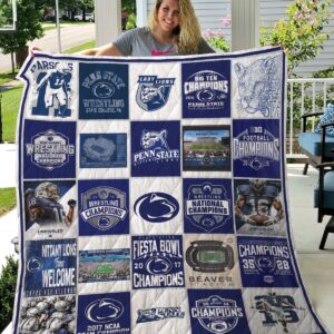 Penn State Nittany Lions Quilt Blanket 4