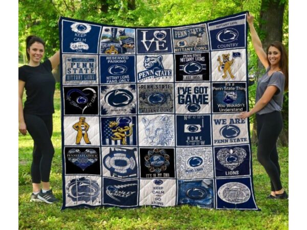 Penn State Nittany Lions Quilt Blanket 3