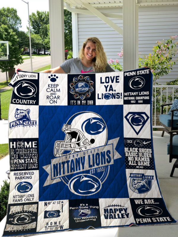 Penn State Nittany Lions Quilt Blanket 1