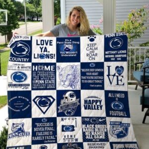 Penn State Nittany Lions Quilt Blanket 5