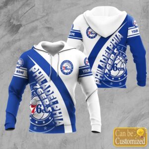 Philadelphia 76ers Hoodie Zip Hoodie 3D