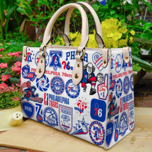 Philadelphia 76ers Leather Handbag