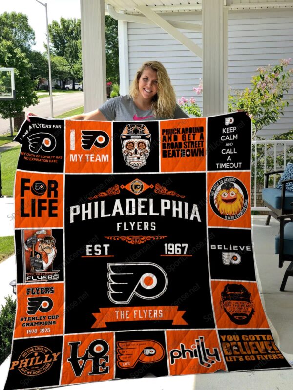 Philadelphia Flyers Quilt Blanket 1