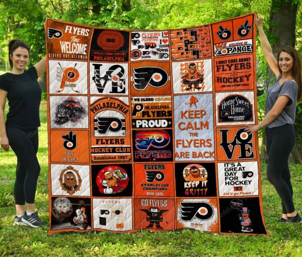 Philadelphia Flyers Quilt Blanket 3