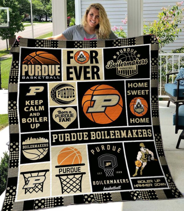 Purdue Boilermakers Quilt Blanket 2