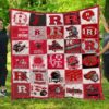 Rutgers Scarlet Knights Quilt Blanket 1