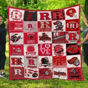 Rutgers Scarlet Knights Quilt Blanket 1