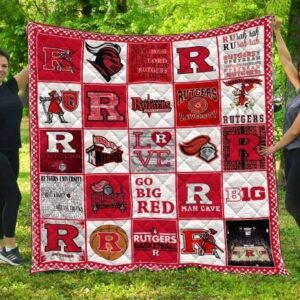 Rutgers Scarlet Knights Quilt Blanket