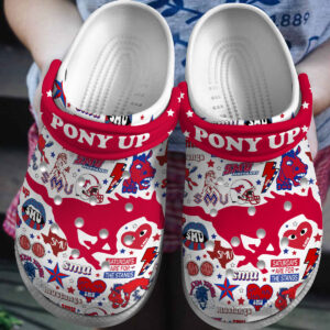 SMU Mustangs Crocs 1