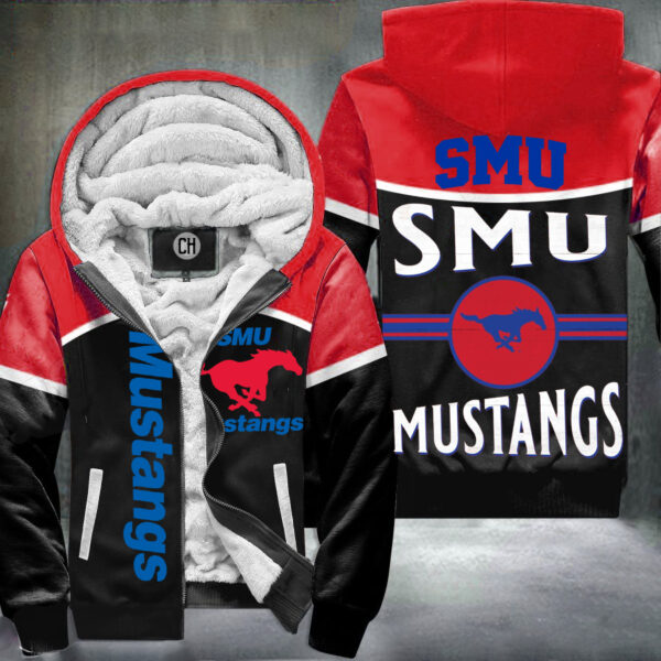 SMU Mustangs Fleece Zipper Hoodie