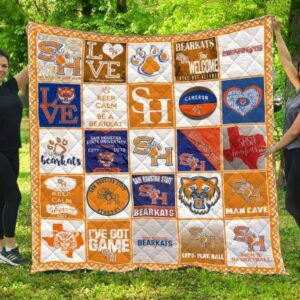 Sam Houston Bearkats Quilt Blanket 2