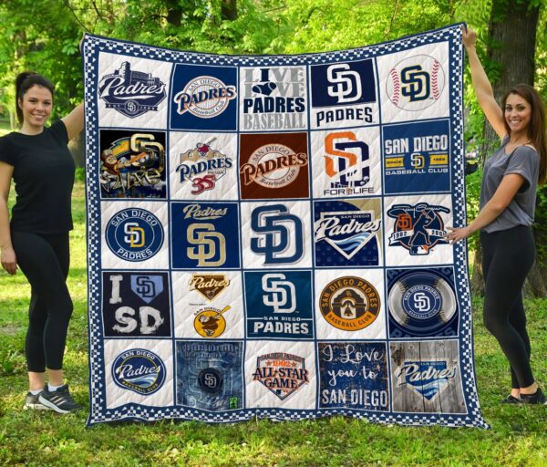 San Diego Padres Quilt Blanket 2