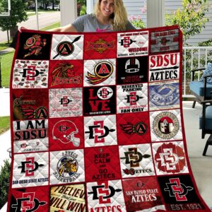 San Diego State Aztecs Quilt Blanket 1