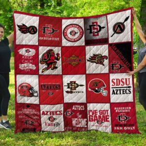 San Diego State Aztecs Quilt Blanket 2