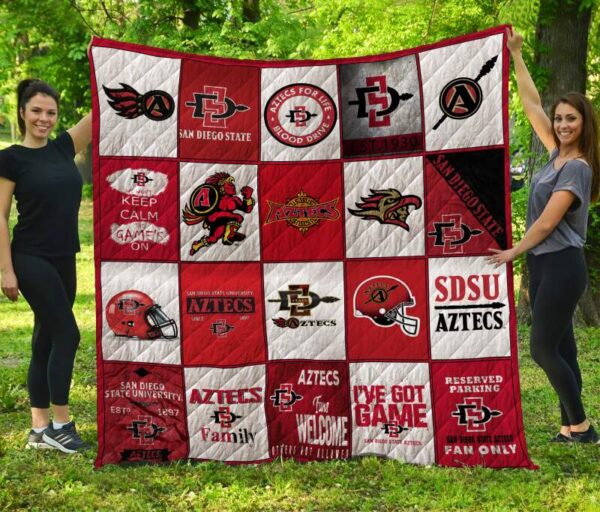 San Diego State Aztecs Quilt Blanket 2