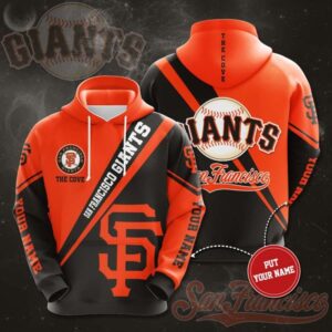 San Francisco Giants Hoodie Zip Hoodie 3D 1