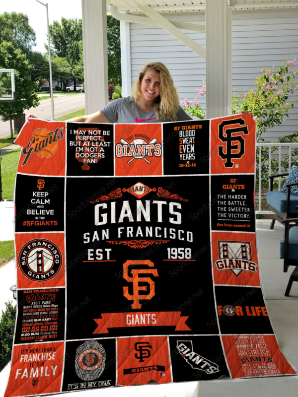 San Francisco Giants Quilt Blanket 1