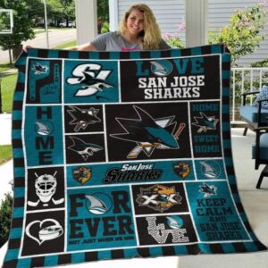San Jose Sharks Quilt Blanket 4