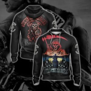 Son Of Anarchy Hoodie Zip Hoodie 3D 1