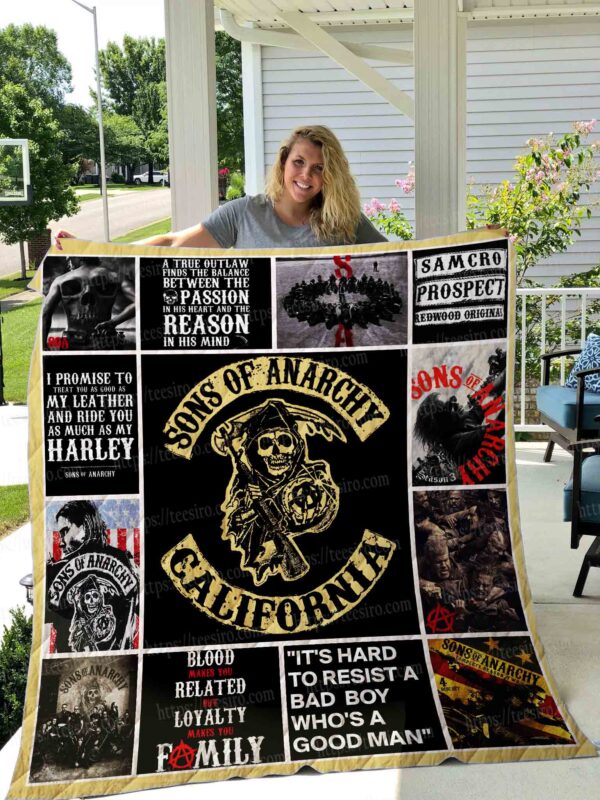 Son Of Anarchy Quilt Blanket 3