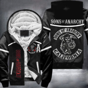 Son Of Anarchy Fleece Zipper Hoodie 1