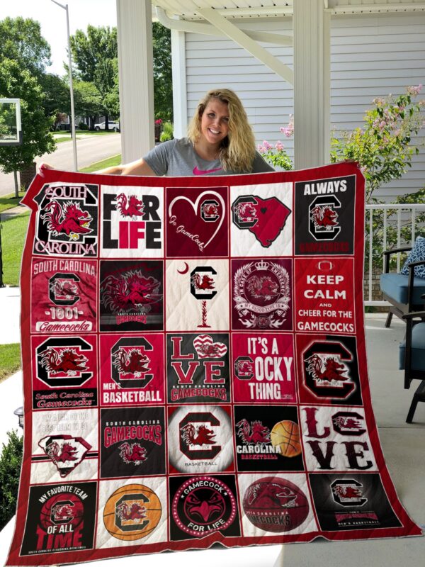 South Carolina Gamecocks Quilt Blanket 2