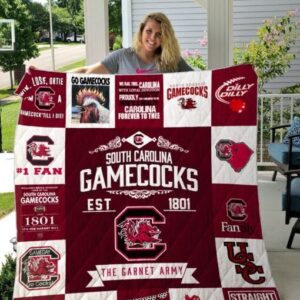 South Carolina Gamecocks Quilt Blanket 1