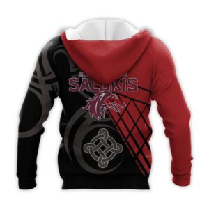 Southern Illinois Salukis Hoodie Zip Hoodie 3D 2