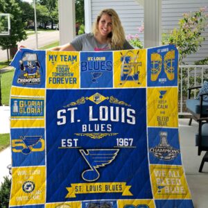 St. Louis Blues Quilt Blanket