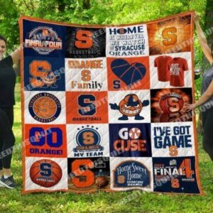 Syracuse Orange Quilt Blanket 3
