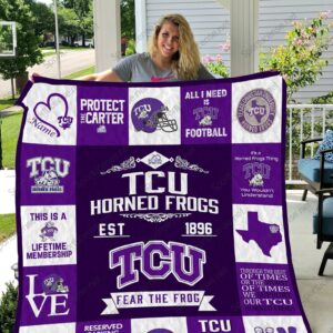 TCU Horned Frogs Quilt Blanket 2