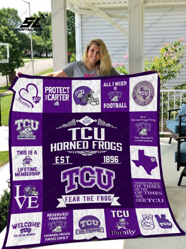 TCU Horned Frogs Quilt Blanket 2