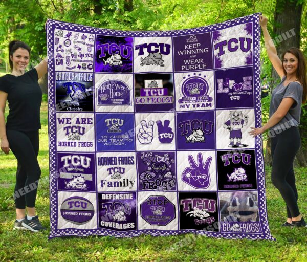 TCU Horned Frogs Quilt Blanket 1