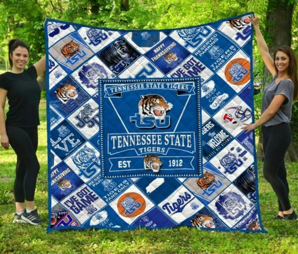 Tennessee State Tigers Quilt Blanket 1