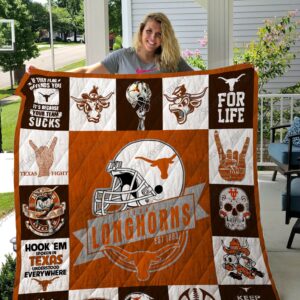 Texas Longhorns Quilt Blanket 4